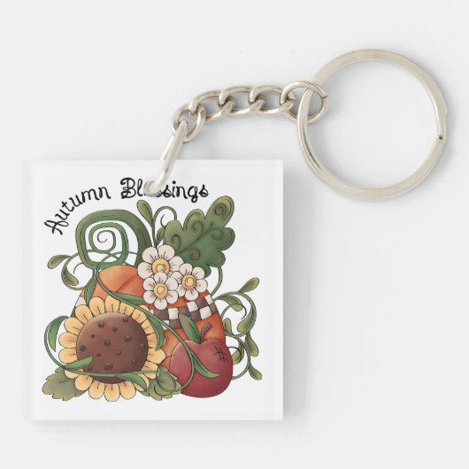 Herbstsegnung Herbsternte Schlüsselanhänger (Rückseite)