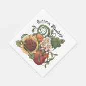 Herbstsegnung Herbsternte Serviette (Ecke)