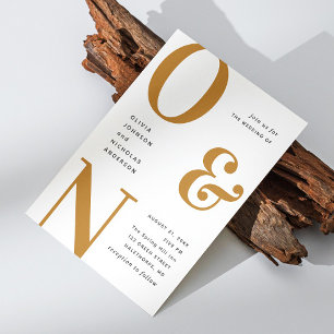 Herbstsenf fette Typografie Hochzeit QR Details Einladung