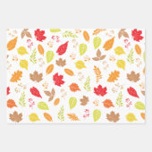 Herbstsicherheit: Design fallender Blätter (Vorderseite)