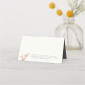 Herbstskizzen und Beeren Herbsthochzeit Platzkarte (Rückseite)