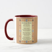 Herbstsongs Erntedank Gedicht Tasse (Links)