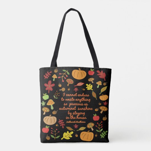 Herbstsonne Tasche (Rückseite)