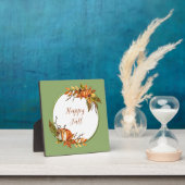 Herbstsonne und Kürbisse mit individualisierbarem  Fotoplatte (InSitu)