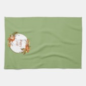 Herbstsonne und Kürbisse mit individualisierbarem Geschirrtuch (Horizontal)