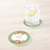 Herbstsonne und Kürbisse mit individualisierbarem Getränkeuntersetzer (Seite)