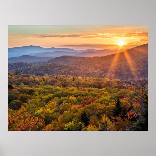 Herbstsonne von Beacon Heights Poster (Vorne)