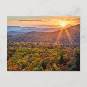 Herbstsonne von Beacon Heights Postkarte