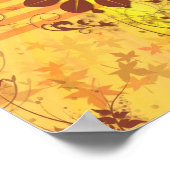 Herbstsonnenaufgang Poster (Ecke)