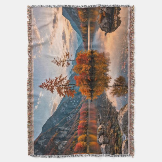 Herbstsonnenblanket Decke (Vorderseite Vertikal)