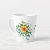 Herbstsonnenblume Gemütlicher Herbst Tasse (Linke Ecke)