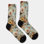 Herbstsonnenblume Socken (Rechts)