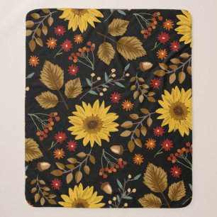 Herbstsonnenblumen: Ahorn Schwarz Hintergrund Sherpadecke