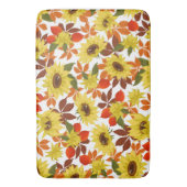 Herbstsonnenblumen Badematte (Vorderseite Vertikal)