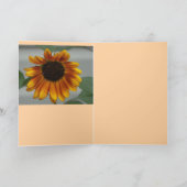 Herbstsonnenblumen Karte (Innenseite)