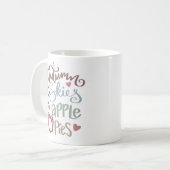 Herbstsonnenblumen und Apfelsinen Herbst Kaffeetasse (Vorderseite Links)