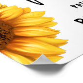 Herbstsonnendusche Begrüßungswaage Poster (Ecke)