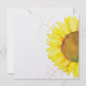 Herbstsonnendusche für Hochzeitspaare Einladung (Rückseite)