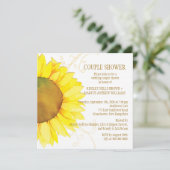 Herbstsonnendusche für Hochzeitspaare Einladung (Stehend Vorderseite)