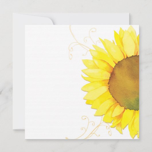 Herbstsonnendusche für Hochzeitspaare Einladung (Rückseite)