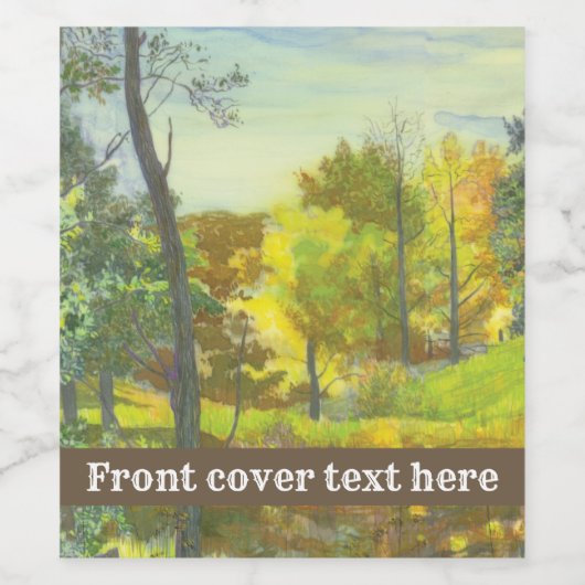 Herbstsonnenfallen Weinetikett (Einzelnes Label)