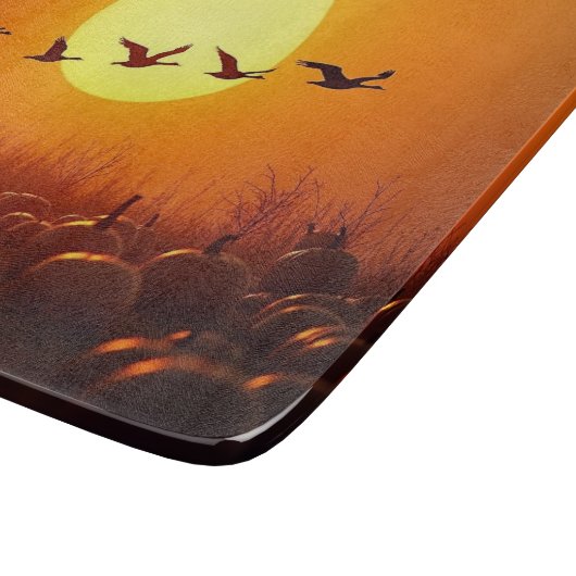 Herbstsonnenplatine Schneidebrett (Ecke)