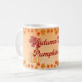 Herbstsonnenpumpen Kaffeetasse (Vorderseite Links)