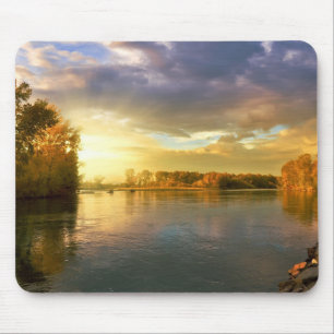 Herbstsonnensee Mousepad