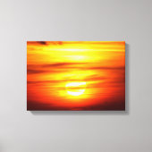 Herbstsonnenuntergang, Jersey Leinwanddruck (Vorderseite)