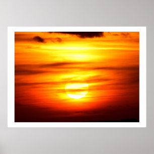 Herbstsonnenuntergang Jersey Poster