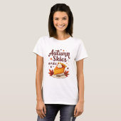 Herbstsonnenuntergang T-Shirt (Vorne ganz)