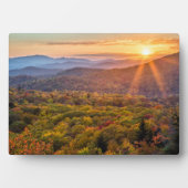 Herbstsonnenuntergang von den Bakonhöhen Fotoplatte (Vorderseite)