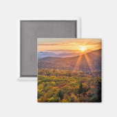 Herbstsonnenuntergang von den Bakonhöhen Magnet (Vorderseite/Rückseite)