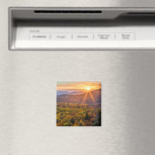 Herbstsonnenuntergang von den Bakonhöhen Magnet (In Situ (Geschirrspüler))