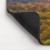 Herbstsonnenuntergang von den Bakonhöhen Mousepad (Ecke)