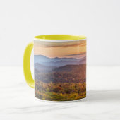Herbstsonnenuntergang von den Bakonhöhen Tasse (Vorderseite Links)