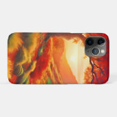 Herbstsonnige Landschaftsmalerei Kunst Case-Mate iPhone Hülle (Rückseite (Horizontal))