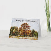 Herbstsonntagskarte für Segen Karte (Vorderseite)