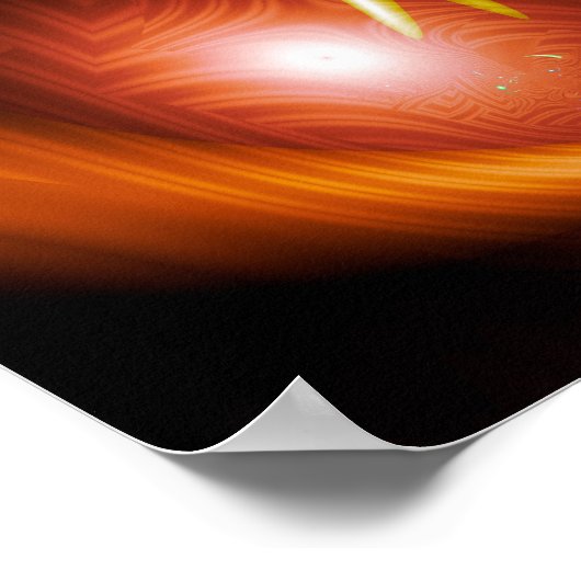 Herbstspaltung des Fraktals Poster (Ecke)