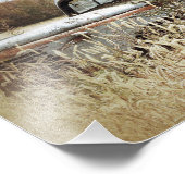 Herbstspass - alter LKW im Herbst Fotodruck (Ecke)