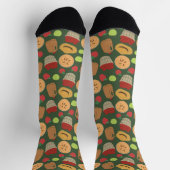 Herbstspaß Apfelpflücken Muster Socken (Oben)