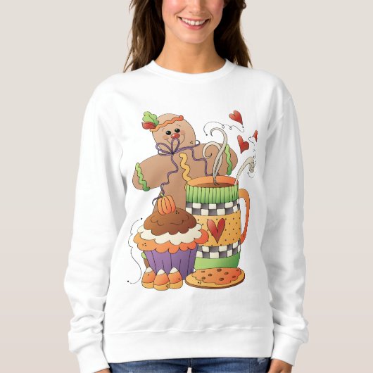 Herbstspaß Damen Basic Sweatshirt (Vorderseite)