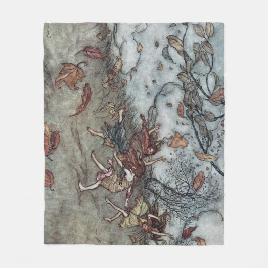 Herbstspass Fleecedecke (Vorderseite)