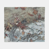 Herbstspass Fleecedecke (Vorderseite (Horizontal))