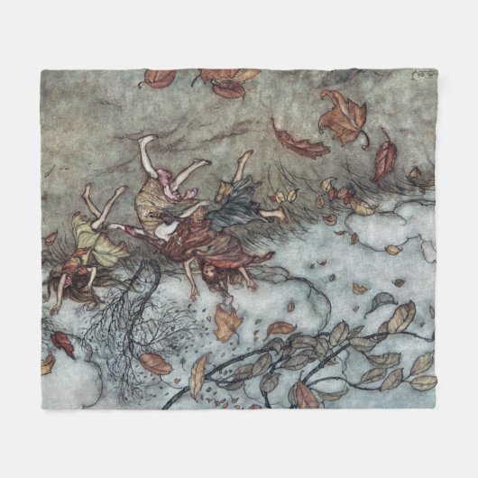 Herbstspass Fleecedecke (Vorderseite (Horizontal))