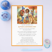 Herbstspazierenjagd für Kinder Flyer (Einzeln)