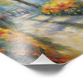 Herbstspaziergang beeindruckende Pathway-Szene Fotodruck (Ecke)