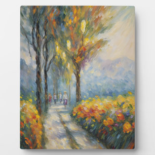 Herbstspaziergang beeindruckende Pathway-Szene Fotoplatte