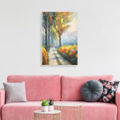 Herbstspaziergang beeindruckende Pathway-Szene Leinwanddruck (Insitu (Wohnzimmer))