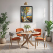 Herbstspaziergang beeindruckende Pathway-Szene Poster